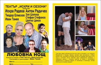 По случай Първа пролет, Община Севлиево подарява на всички любители на театралното изкуство невероятната комедия на Рей Галтън и Джон Антробос „Любовна нощ“